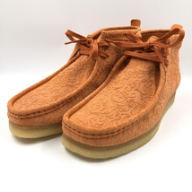 【中古】CLARKS×END. OXFORD FLOWERS WALLABEE BOOT サイズ：26.5cm オレンジ クラークス エンド ワラビーブーツ[240024445782]_画像1