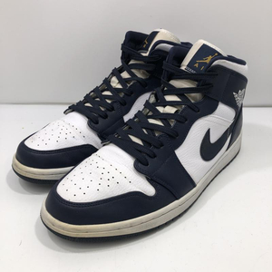 【中古】NIKE AIR JORDAN1 MID オブシディアン 29.0 554724-174 ナイキ エアジョーダン [240024444700]