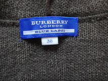 Burberry バーバリーブルーレーベル ニット セーターニットチューニック レディース カーディガン レディース 毛100％ 古着 中古 y17-4740_画像9