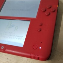 Nintendo ニンテンドー2DS(FTR-001) レッド 本体のみ 初期化済み 中古動作確認済み_画像2