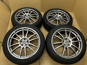 ホイール付タイヤ４本セット ENKEI GTC01 18×7.5J+48 PCD100 225/45/18 RADIAL 2020