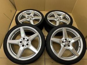 溝有り②メルセデスベンツ W218 AMG 純正 19×8.5J +34.5 9.5J +48 PCD112 255/35ZR19 285/30ZR19 4本 CLS220d CLS63 SL400 SL350 E550