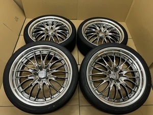 ホイール付タイヤ４本セット WORK SEEKER BBS LM タイプ 20×8.5JJ+48 アルファード ヴェルファイア エスティマ クラウン マジェスタ