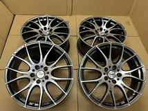 中古ホイール４本セット　RAYS HOMURA 2×7 19×8.5J+45 PCD114.3 アルファード ヴェルファイア エスティマ クラウンマジェスタ 等_画像2