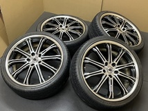 ホイール付タイヤ４本セットWORK アルファード ヴェルファイア エスティマ クラウンマジェスタ シーマ ノア など 19×7.5JJ+45 PCD114.3_画像2