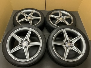 ホイール付タイヤ４本セット) メルセデスベンツ S205 W205 Cクラス AMG 純正 18インチ W204 W212 W206 W215 W177 PCD112 8.5J+49 7.5J+44