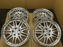 中古ホイール４本セット　WORK アルファード ヴェルファイア エスティマ クラウンマジェスタ ノア 等 18×8.0JJ+42 PCD114.3 WORK _画像3