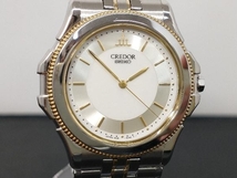 【クォーツ】SEIKO セイコーCREDOR クレドール 8J81-6A20 時計 腕時計 ウォッチ シルバー×ゴールド クオーツ メンズ腕時計_画像2