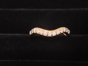 【キラキラダイヤリング】K18／0.34ct ／＃12.5／1.9g イエローゴールドダイヤ付リング