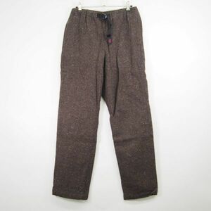 グラミチ GRAMICCI ウールジーパンツ Wool G-Pant ミックスツイードウールクライミングパンツ(S)ダークブラウン/GMP-11009