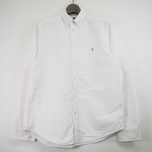 ラルフローレン RALPH LAUREN 1Pポニー刺繍 長袖BDコットンシャツ(XL/18-20)ホワイト