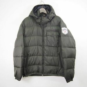 エディーバウアー Eddie Bauer フーディー ナイロンダウンジャケット(L)ダークグリーン