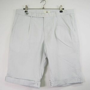 ジーティーアー GTA IL PANTALONE SLIM BYRON SHORT シアサッカー ショートパンツ ハーフショーツ(50)アイスグレー