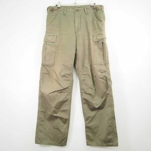 アルファインダストリーズ ALPHA INDUSTRIES ミリタリー カーゴパンツ(M)カーキ