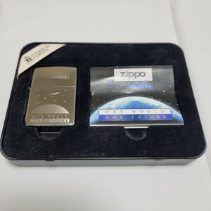 未使用 ZIPPO 1999 ONE WORLD ONE FUTURE MILLENNIUM EDITION 限定100000本 ミレニアムジッポライター TITANIUM TVD チタン チタニウム