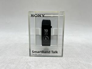 【1円スタート】SONY SWR30 B SmartBand Talk ブラック 活動量計 スマートウォッチ スマートバンドトーク ソニー DM1212N