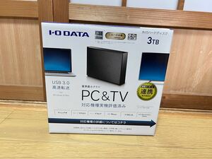 【1円スタート】 I・O DATA HDCZ-UTL3K 外付けHDD 3TB PC・テレビ用 USB3.0 TV ハードディスク アイ・オー・データ DM1219N