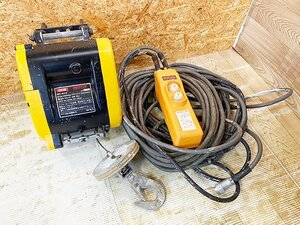 ■RYOBI■ リョービ 小型ウインチ WI-61C 耐荷重 60㎏ 揚程 30ｍ 電動工具 動作確認 中古品 札幌発