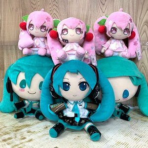 ★初音ミク★マスコット ぬいぐるみ まとめ売り V3 桜ミク2020ver. タグ付きあり SAKUIRA MIKU 中古保管品 M