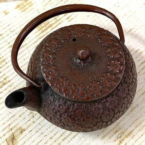 ★南部鉄器★岩鋳 急須 南部鉄瓶 茶道 茶道具 工芸品 金属工芸 アンティーク コレクション 中古品の画像3