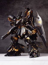 【DABAN MODEL】1/100 MG サザビー VER.KA 黒金 ブラックコーティング 艶消し デカール付き 6631 プラモデル 未組立_画像5