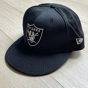 希少《Dead Stock / RAIDERS》90s2000s デッド【 NEW ERA アメリカ製 レイダース キャップ 7 3/8 ビンテージ 】