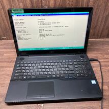 MY12-13 激安 ノートPC FUJITSU 富士通 LIFEBOOK AH77/B1 FMVA77B1B Core i7 7700HQ 2.80GHz ドライブ欠品 BIOS立ち上がり確認済み junk_画像1