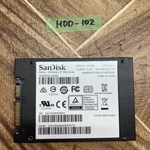 HDD-102 激安 SSD SanDisk SDSSDA240G 240GB 2.5インチ　SATA 内蔵HDD 　792時間　Crystaldiskinfoにて正常品　中古_画像1