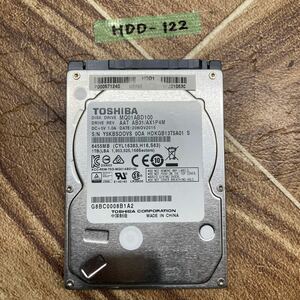 HDD-122 激安 HDD TOSHIBA MQ01ABD100 1TB 2.5インチ　SATA 内蔵HDD 　5629時間　Crystaldiskinfoにて正常品　中古