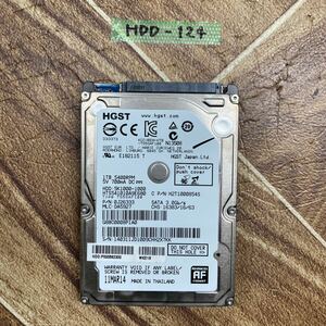 HDD-124 激安 HDD HGST HTS541010A9E680 1TB 2.5インチ　SATA 内蔵HDD 　3318時間　Crystaldiskinfoにて正常品　中古