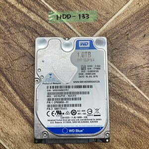 HDD-133 激安 HDD WDC WD10JPVX-16JC3T3 1TB 2.5インチ　SATA 内蔵HDD 　2327時間　Crystaldiskinfoにて正常品　中古