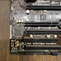 MG12-123 激安 マザーボード ASRock Z77 Extreme6 LGA1155 BIOS立ち上がり確認済み ジャンク_画像3