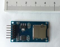 Arduino SD TF カードリーダー メモリーモジュール 6PIN SPI 拡張記憶 リムーバブル ストレージ ボード_画像2