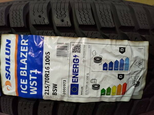 * stock disposal studdless tires 215/70R16 only one SAILUN( siren ) ICEBLAZER WST1 ( free shipping 2021 year made )