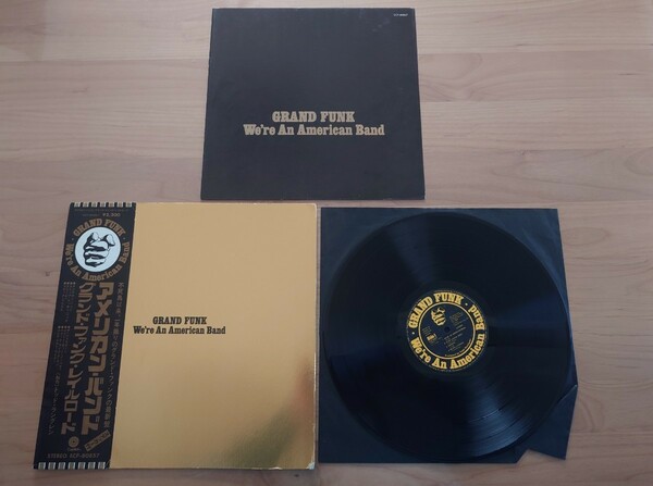 ★グランド・ファンク・レイルロード Grand Funk Railroad GFR★アメリカン・バンド We're an American Band★帯付★OBI★中古LP