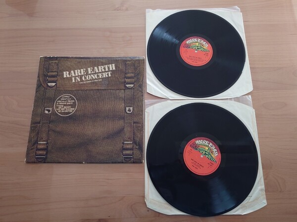 ★RARE EARTH★RARE EARTH IN CONCERT★SRESP 301★2枚組★中古LP★英国盤★UK盤★ジャケット経年傷み