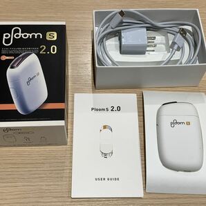 最終値下 ploom S 2.0 電子タバコ タバコ Ploom プルーム 喫煙具 テイスト・アクセル搭載 ６０分充電で約20本 ホワイト ユーザーガイド付きの画像1