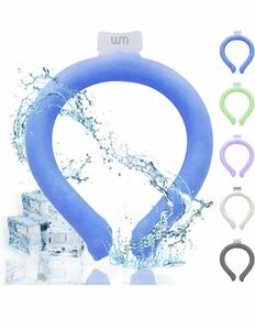 [ moment cold sensation ] neck cool ring ice neck ring neck cooler neck ring ... middle . measures heat countermeasure neck ..L size blue 