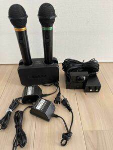 赤外線ワイヤレスマイク 第一興商　AT-CLM700 AT-CR700 DWC-1000 マイク美品　①