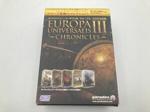 ヨーロッパユニバーサリスⅢ クロニカル　ヨーロッパユニバーサリス3　Europa Universalis　 完全日本語版 　6ｍ retp