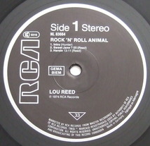 ROCK ’N’ ROLL ANIMAL LOU REED NL 8366 ルー・リード ロックン・ロール・アニマル_画像6