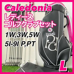 美品 レディースゴルフクラブ12本セット Caledonia カレドニア Daiwa ダイワ POP PUNK & Persons ポップアンドパンクパーソンズ L やさしい