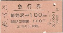 E154.信越本線　軽井沢⇒100キロ　45.6.25_画像1