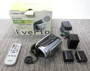 SOア12-129【ジャンク/動作難】 Victor デジタルビデオカメラ ハードディスクムービー Everio GZ-MG40 20GB 133万画素