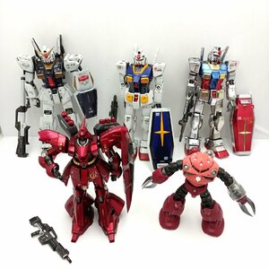 プラモデル ガンダム RX-78-2 RX-78-2メタリック Mk-Ⅱ RX-178 サザビーメタリック SAZABI ズゴック Z'GOK 5体 組立済 【道楽銭函】