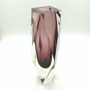 MURANO ムラーノ 花瓶 ベネチアガラス マンドラザード mandruzzato イタリア製 手作り 高さ約25センチ 一輪挿し インテリア【道楽札幌】