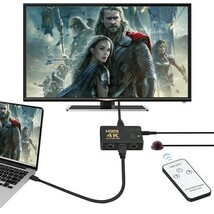 HDMI切替器 3入力1出力 HDMI セレクター 4K 2K FHD 3D映像対応 USB給電ケーブル リモコン付き TV PC対応 1ヶ月保証「HDMI-3IN1.D」_画像4