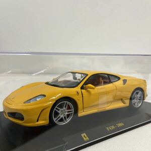 デアゴスティーニ レ・グランディ・フェラーリコレクション 1/24 FERRARI F430 2004年 Yellow ブラーゴ 完成品 ミニカー モデルカー