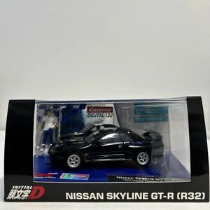 Carrera DIGITAL 132 頭文字D 25周年記念限定 NISSAN SKYLINE GT-R R32 中里毅 フィギュア 日産スカイライン BNR32 スロットカー ミニカー