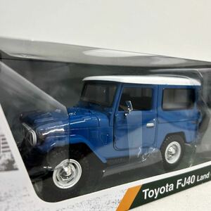 MOTOR MAX 1/24 TOYOTA FJ40 Land Cruiser Blue モーターマックス トヨタ ランドクルーザー ミニカー モデルカー